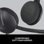 Logitech USB Headset H340, Stereo, USB Headset for Windows and Mac - Black - Image 4