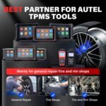 Autel TPMS Sensor 2in1 MX-Sensor 315Mhz/433Mhz Bulk of 20, Tire Sensors Rubber Stem TPMS Sensors Programmable by Autel TS408S TS501 PRO TS508WF MK808S-TS, TPMS Relearn/Activate - Image 5