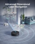 Robot Vacuum and Mop Combo, LiDAR Navigation with Ultra Slim Design, Smart Mapping Robotic Vacuum Cleaner, 9000Pa Suction, Customizable Cleaning for Pet Hair, Carpets, and Hard Floors - Image 4