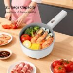 Electric Hot Pot 2L, 700W Portable Multi-Purpose Cooker with Dual Power Control, Non-Stick Pot for Noodles, Steak, Eggs, Ramen, Oatmeal, and More - Image 4