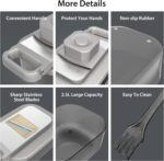 11-in-1 Vegetable Chopper for Kitchen, Food Chopper with Container, Mandoline Slicer Onion Dicer, Veggie Cutter for Fruit Salad Kitchen Gadgets Essential Tools (Beige) - Image 5