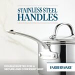 Farberware Millennium Stainless Steel Nonstick Cookware Set, 10-Piece Pot and Pan Set, Stainless Steel - Image 3