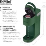 Keurig K-Mini Single Serve K-Cup Pod Coffee Maker, Featuring An Ultra-sleek Design, Evergreen - Image 4