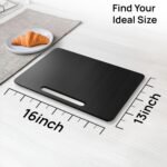 Ibyx Elegant Sliding Tray for Your Coffee Maker & Heavy Kitchen Appliances - Sturdy, Slides Easily from Under The Cabinet (Black, 16" W x 13" D) - Image 4