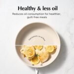 Redchef Ceramic Non Stick Egg Pans, Nonstick Frying Pan Skillet, 8 inch Cooking Pan Non Toxic with Stay Cool Handle for Induction, PTFE & PFAS & PFOA Free, Dishwasher/Oven Safe (Blue) - Image 3