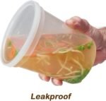 DuraHome - Deli food Storage Containers with Lids 32 oz, Quart Pack of 24 Leak-proof Freezer Safe Microwaveable Soup Storage Container - Clear Plastic Premium Quality - Image 4
