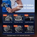 Autel TPMS Sensors Set of 40, MX Sensor 40PCS, Tire Pressure Sensor 2in1 315MHz+433MHz, OE-Level Universal TPMS Sensors Programmable by TS408/TS508WF/MP900-TS/MS906PRO-TS (Metal Valves) - Image 9