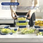 Glass Food Storage Containers with Lids Airtight, [10 Pack] Glass Meal Prep Containers, Storage Container Set with Bpa-free Lid for Food, Lunch Bento Box - Image 4