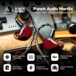 Linsoul Punch Audio Martilo in Ear Monitor, 1 Planar + 2BA + 2DD Hybrid Driver Basshead IEM Earphones, HiFi Wired Earbuds, with Precision Detail for EDM Hip-Hop Monitoring - Image 3