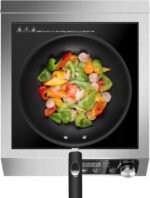 1800W Commercial Induction Cooktop: Features 10-Level Precision Power Control and Low-Noise Cooling for Home Chefs and Party Catering,With Knob and LCD Screen - Image 6