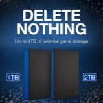 Seagate Game Drive 4TB External Hard Drive Portable HDD - Compatible With PS4 (STGD4000400) blue - Image 3