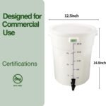 Snap! Cold Brew Round Bucket- 5 gallon Commercial Cold Brew System,Cold Brew Coffee Set-Whtie - Image 5