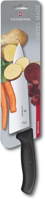 Victorinox Swiss Classic 8-Inch Chef's Knife with Straight-Edge Blade and Black Handle - Image 4