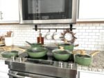 MAISON ARTS Pots and Pans Set Non Stick, 12 Piece Green Granite Kitchen Cookware Induction Compatible, Pot and Pan Sets for Cooking Nonstick - Image 3