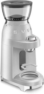 SMEG Electric Espresso Coffee Grinder, Stainless Steel - Image 4