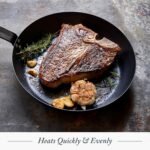 Merten & Storck Pre-Seasoned Carbon Steel 10” Frying Pan Skillet, Use on Induction, Stove and Grill, Durable, Even-Heating, for Searing, Grilling, Oven Use, and Campfire, Indoor/Outdoor - Image 5