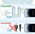 USB C to Lightning Cable 3 Pack 6FT Apple MFi Certified iPhone Fast Charger Fast Charging Type c to Lightning Cable for iPhone 14 13 12 11 Pro Max Xr Xs 8 and More - Image 3