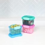 Sistema 3-Piece Food Storage Containers with Lids for Lunch, Meal Prep, and Leftovers, Dishwasher Safe, 1.6-Cup, Blue/Green/Pink - Image 4