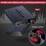 Neoteck 3.5mm Headphone Amp with Bass Boost Portable HiFi Headphone Amplifier, 16-300 Ohm, Aluminum Matte Surface for Mac, Phones, iPad, MP3, MP4 Computers PS4 PS5 Controller-Dark Grey - Image 5