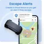 Tractive Smart Dog GPS Tracker | Live Pet Tracker with Virtual Fence | Vital Signs Monitoring of Heart & Respiratory Rate | Bark Monitoring | Dog Collar Attachment (Brown) - Image 4