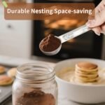 Measuring Cups and Spoons Set (8 Piece), Stainless Steel Measuring，4 Spoons, 4 Cups, Metal Measuring Cups for Cooking & Baking - Image 5