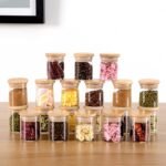 20 Pcs Glass Spice Jars with Airtight Bamboo Lids, Labels and Pen, 2.5oz Mini Clear Food Storage Containers for the Pantry, Kitchen Canisters for Tea, Herbs, Sugar, Salt, Coffee and More - Image 3