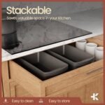 Loaf Pan Set 4-Piece - Deluxe Nonstick Carbon Steel Bakeware for Perfect Bread and Cakes – Dishwasher Safe, Premium Pans for Home Baking - Image 4