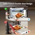 26QT French Door Air Fryer Toaster Oven Combo, 15 Cooking Functions including Rotisserie, and Digital Controls, 30 Recipes & 5 Accessories, Stainless Steel Finish - Image 5