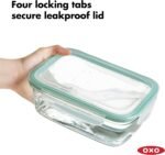 OXO Good Grips 8 Cup Smart Seal Airtight Glass Rectangle Container - Image 3