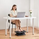 HUANUO Adjustable Desk Footrest, Foot Rest for Under Desk at Work with Massage, Adjustable Foot Stool with 3 Height Position & 30 Degree Tilt Angle Adjustment for Home, Office - Image 3