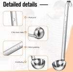 Cunhill 5 Pcs Soup Ladles Stainless Steel Serving Ladles with Long Handle for Serving, Cooking, Stirring, Portioning Kitchen Restaurant Accessories(6 oz) - Image 4