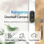 Kangaroo Wireless Doorbell+Chime,HD Camera,Easy Setup,Battery Power,Motion Detection,2.4G WiFi,Real-time Alerts to Phone,Door Bell for Home,Apartment and Office (1 Doorbell+1 Chime) - Image 3