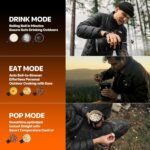 Electric French Press Coffee Maker, 120V Boil Water & Press Coffee 2-in-1, Portable Design for Travel, Camping, 6 Minute Brew Ready - Image 4