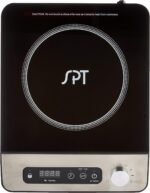 SPT SR-1884SS 1650W Induction Cooktop with Control Knob, Black - Image 3