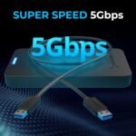 SABRENT 2.5 Inch SATA to USB 3.0 Tool Free External Hard Drive Enclosure [Optimized for SSD, Support UASP SATA III] Black (EC-UASP) - Image 4