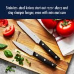 HENCKELS Dynamic Razor-Sharp 5-Piece Kitchen Knife Set, Chef Knife, Bread Knife, German Engineered Informed by 100+ Years of Mastery - Image 4