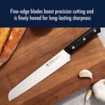 HENCKELS Dynamic Razor-Sharp 5-Piece Kitchen Knife Set, Chef Knife, Bread Knife, German Engineered Informed by 100+ Years of Mastery - Image 5