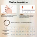 Smart Ring for Women Men Health Ring with Heart Rate, Blood Oxygen,Blood Pressure, Sleep Tracker, Step Tracker, IP68 Waterproof Fitness Ring for iOS & Android,No Subscription Fee (Gold, 7#) - Image 3