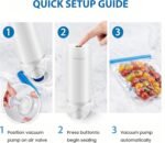 Handheld Vacuum Sealer for Food Storage, Cordless Mini Vacuum Pump with Reusable Bags, USB-C Rechargeable Portable Food Vacuum for Meat, Vegetables & Freezer Meal Prep - Image 5