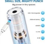 Handheld Vacuum Sealer for Food Storage, Cordless Mini Vacuum Pump with Reusable Bags, USB-C Rechargeable Portable Food Vacuum for Meat, Vegetables & Freezer Meal Prep - Image 6