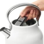 Haden Heritage 1.7 Liter Stainless Steel Electric Kettle, Hot Water Kettle with 360-Degree Base and Auto Shutoff, Ivory & Chrome - Image 6