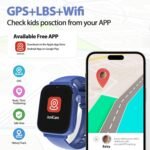 AXYWINBO Kids Smart Watches for Boys Girls 4g GPS Call Text-Smart Watch for Kids Game Camera Pedometer Alarm Clock Calculator-Kid Watches Gifts for Boys Girls 4-12 Blue - Image 4