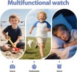 AXYWINBO Kids Smart Watches for Boys Girls 4g GPS Call Text-Smart Watch for Kids Game Camera Pedometer Alarm Clock Calculator-Kid Watches Gifts for Boys Girls 4-12 Blue - Image 6