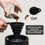 Stainless Steel 128 oz （3.8L）Nitro Cold Brew Coffee Maker - Portable Mini Keg System - with Stout Creamer Faucet Large Home Keg - Collapsible Funnel & Drip Mat - Image 4