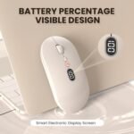 MAGIC-REFINER X1 Wireless Computer Mouse for Laptop with Battery Level Visible, 2.4G Portable Ultra Slim USB Mouse, Silent Click 1600 DPI for Windows/Mac/PC/Office - Image 4