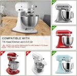 Mixer Slider Compatible with Kitchen aid 4 .5-5 Qt Stand Mixer Pine Wood - Kitchen Countertop Storage Mover Sliding Caddy for Kitchen Aid 4 .5-5 Qt Mixer (4 .5-5 Qt - Brown) - Image 4