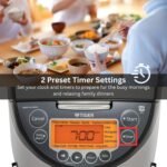 Tiger JKT-D Multi-Functional Induction Heating (IH) Electric Rice Cooker with 12 Cooking Settings (Silver Black) - Image 4