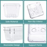 WOWBOX 25 PCS Clear Plastic Drawer Organizer Set, 4 Sizes Desk Drawer Divider Organizers and Storage Bins for Makeup, Jewelry, Gadgets for Kitchen, Bedroom, Bathroom, Office - Image 4