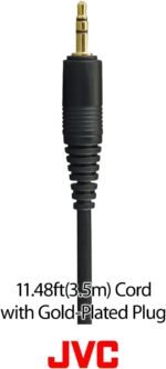 JVC HARX700 Precision Sound Full Size Headphones - Black - Image 4