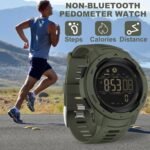 findtime Men's Digital Watch Waterproof Pedometer Watches Sport Watch Step Counter Calorie Military Watch with Stopwatch Alarm LED Backlight Countdown - Image 4
